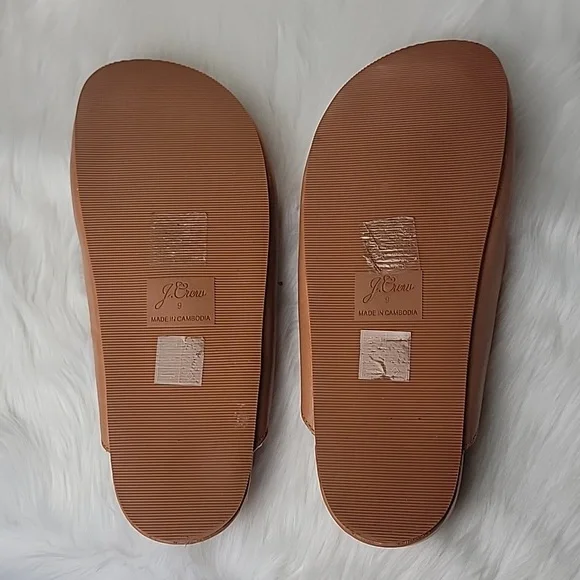 J.CREW Pacific Tan Sherpa Lined Cushioned Comfort Preppy Boho Leather Clogs 9‎ - Picture 9 of 11